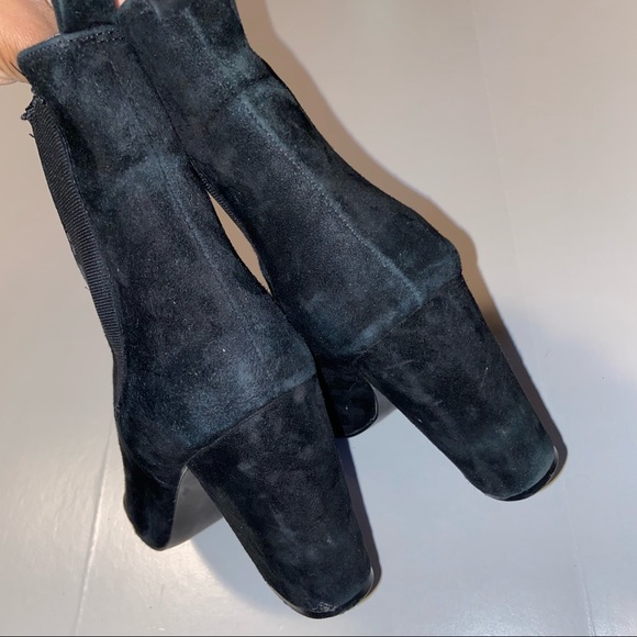 Steve Madden Subtle Pointed Ankle sueded Bootie black 8.5 - Picture 5 of 13